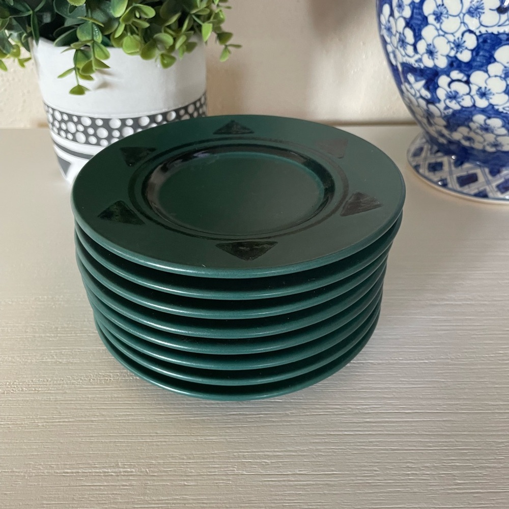 Set of 8 Pfaltzgraff Midnight Sun 6" Saucers or Appetizer/Bread Plates